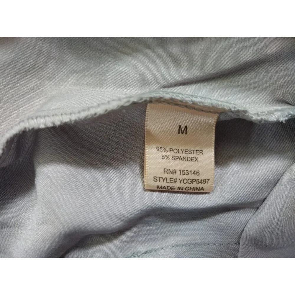 Good Luck Gem girls Gray Elastic Waist Cargo Pants With Pockets Medium.